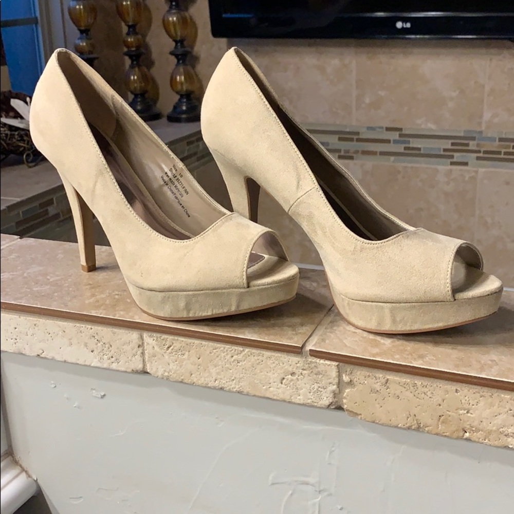 Maurices peep toe high heels